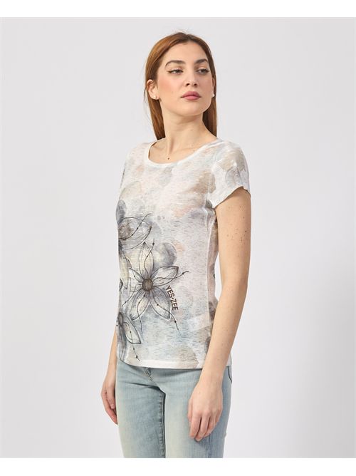 T-shirt girocollo Yes Zee con stampa sublimatica YES ZEE | T236-Y3022222